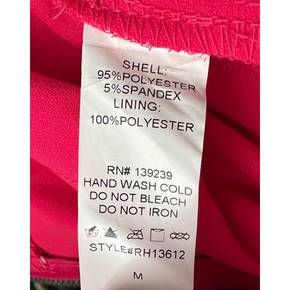 DO + BE Womens All My Life Jumpsuit Size M Pink Strapless Ruffle Wide Leg NEW - Picture 14 of 15